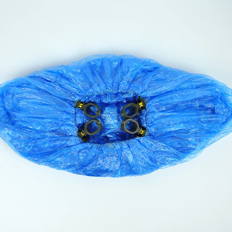 

Waterproof and Dust-proof Automatic Shoe Cover Machine Shoe Cover Spot PE Plastic Blue Thickened G-button Disposable Shoe Cover
