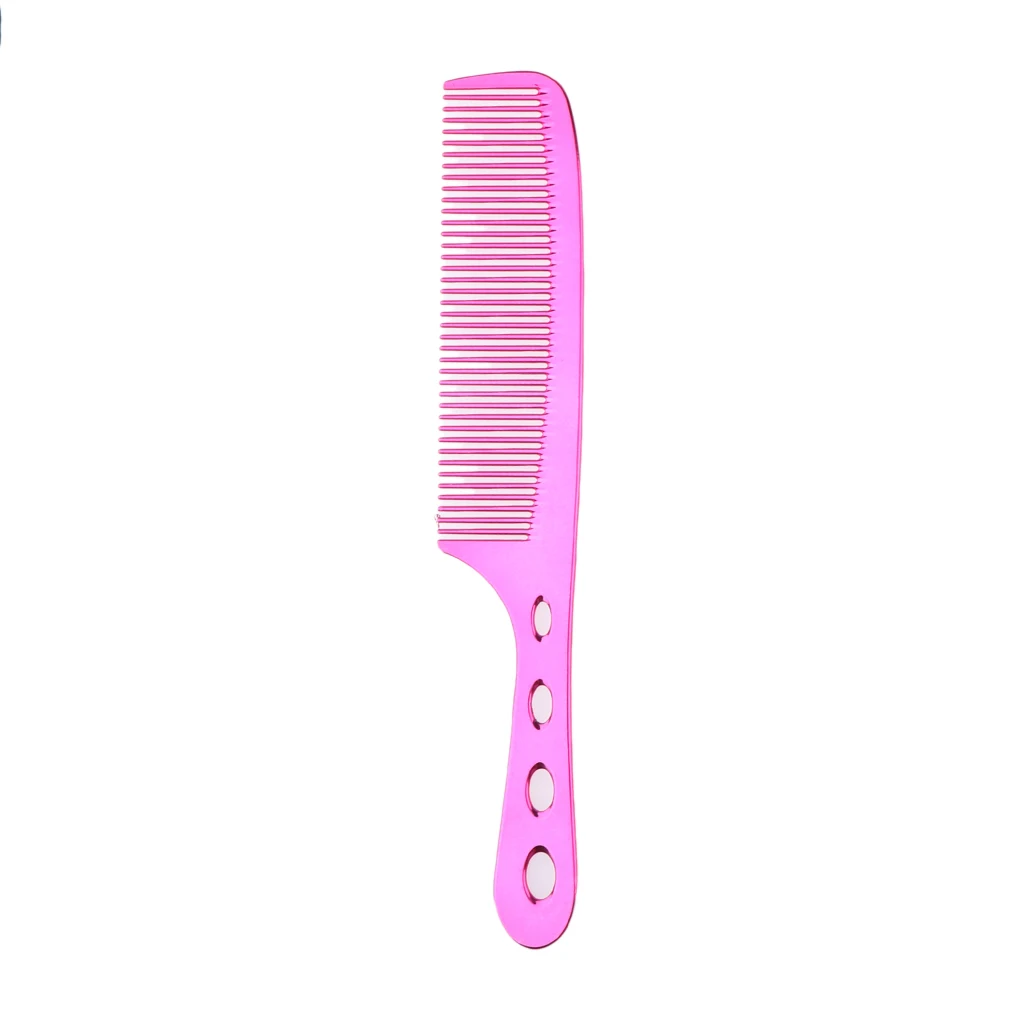 Space Aluminum Antistatic Haircutting Styling Barber Comb For Women Heat & Corrosion Resistant Professional