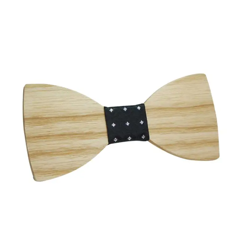 Деревянный Для мужчин бабочка-бабочка деревянный лук для вечерние рубашки одежда галстуки-бабочки