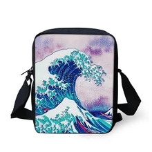 THIKIN сумка-мессенджер для девочек с мультяшным волнистым рисунком, детские дорожные мини-сумки на плечо, модная детская лампа, школьная сумка-книжка