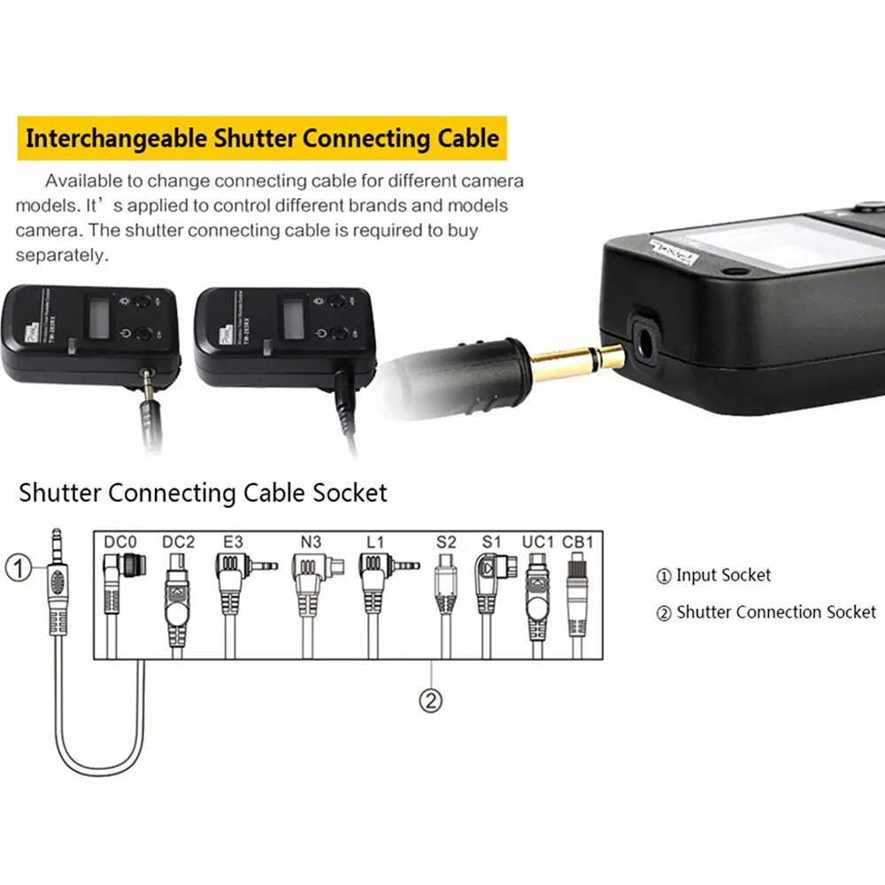 PIXEL TW-283/DC0 lcd беспроводной спуск затвора Таймер Пульт дистанционного управления для Nikon D800, D810, D700