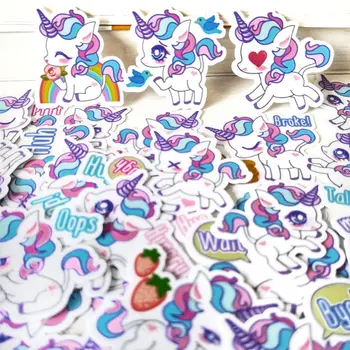 

20/40pcs Kawaii Beautiful Unicorn Cartoon Series Scrapbook Paper Stickers DIY Craft Stickers Photo Diary Decoration
