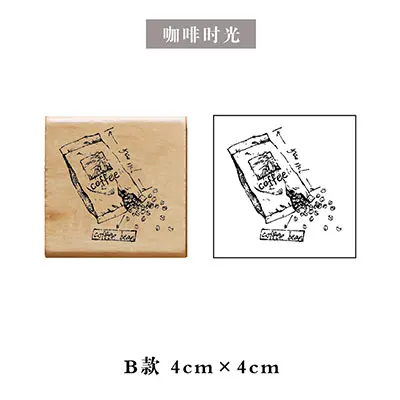 Винтажные серии времени деревянные и резиновые штампы для скрапбукинга канцелярские принадлежности DIY Скрапбукинг стандартный деревянный штамп - Цвет: A8