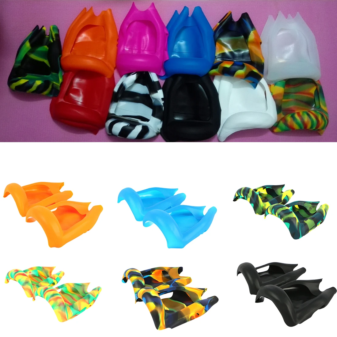 

New 2Pcs 6.5inch Hoverboard Silicone Case Cover Sleeve Anti-Scratch Protector Shell For Smart Self-Balancing Electric Scooter
