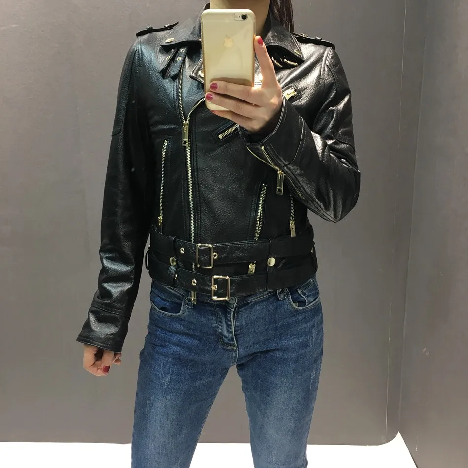 women genuine leather sheepskin jacket (10)