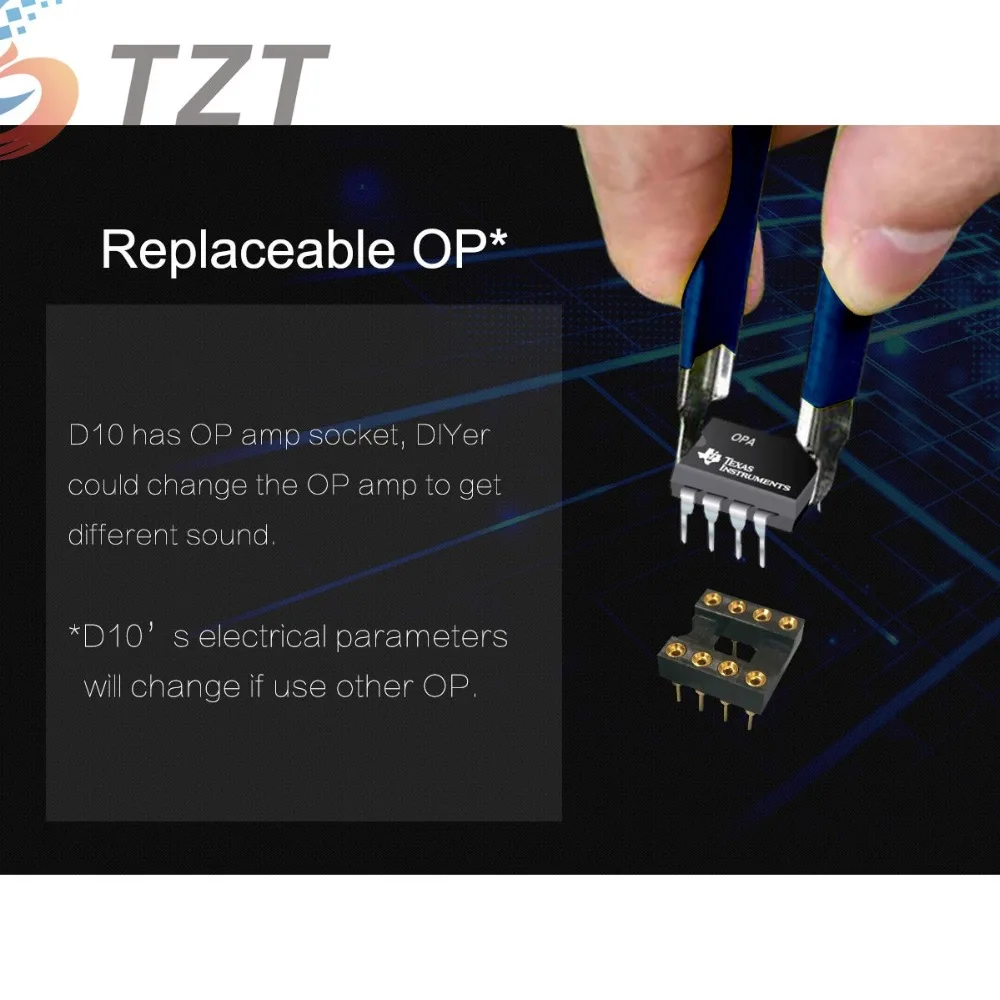 TZT D10 USB DAC DSD HiFi 32Bit 384KHz CSS XMOS