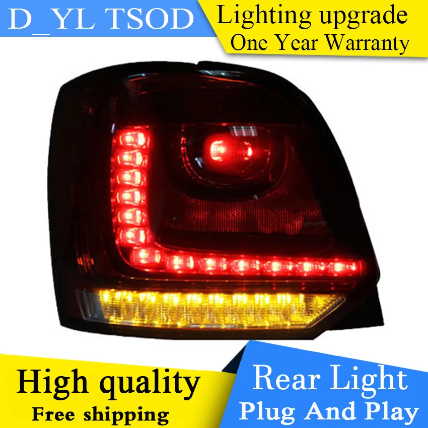 Автомобильный Стайлинг DY_L для vw POLO taillights 2006 2007-2015 2016 модель VW golf MK6 светодиодные
