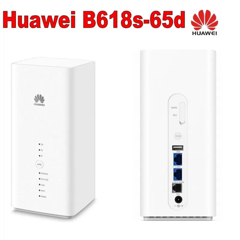 Huawei B618 B618S-65D 600 Мбит/с Cat.11 CPE 4 аппарат не привязан к оператору сотовой связи Roter Поддержка B1/3/5/7/8/28/40 плюс 2 шт. 4G антенна
