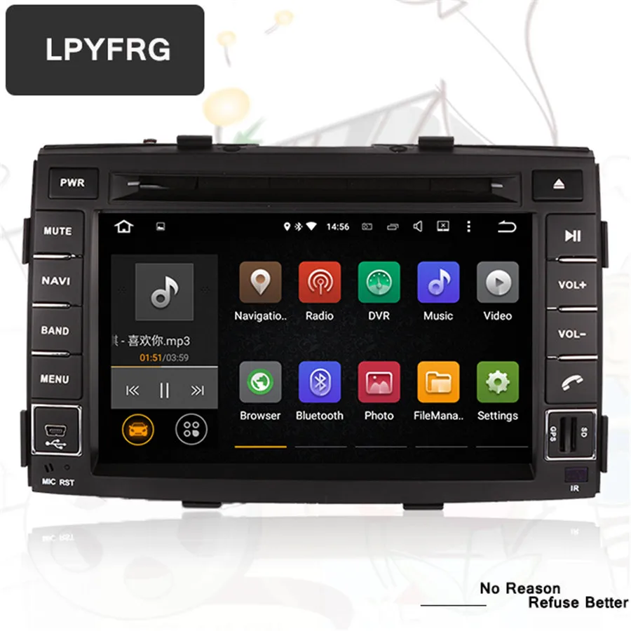 Perfect 1024*600 Android 9.0 Octa core for kia Sorento 2009 2010 2011 2012 car dvd player gps navigation headunit car radio video player 3