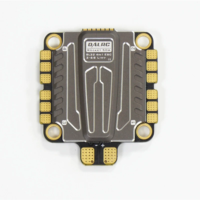 

1PC DALRC Rocket 4in1 ESC 50A BLHeli-32 Firmware 3-6S Lipo Electronic Speed Controller DShot1200 PWM for RC Model Spare Parts