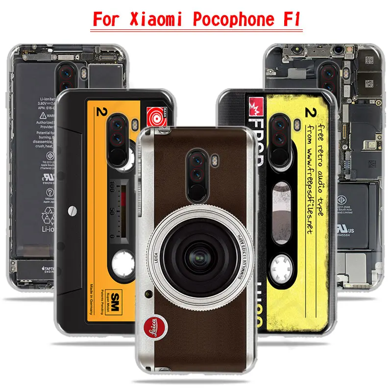 

Funny Designs Retro Camera Cartoon Painted Soft TPU Case For Xiaomi Pocophone F1 Back Cover Painting Case For Xiaomi Poco F1 F 1