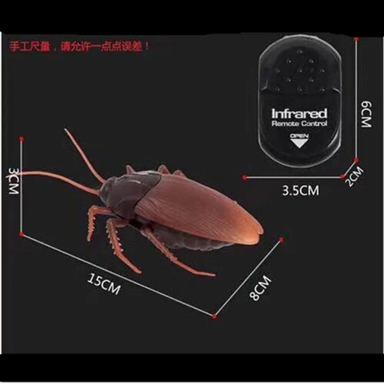 Забавные гаджеты моделирование инфракрасный на дистанционном управлении дистанционное управление страшные насекомые таракан страшные детские игрушки кляп подарок на Рождество Хэллоуин