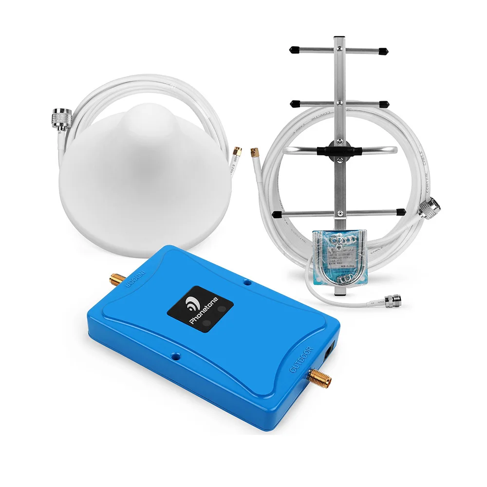 

New 2G 3G 4G Dual Band Cell Phone Signal booster GSM 900 LTE 800 MHz Cellular Signal amplifier 70dB Repeater for 3G Voice & Data