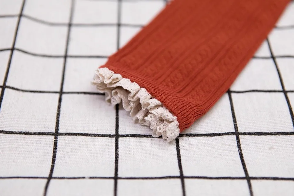 Носки из хлопка и бамбукового волокна кружева Базовая школьная форма для японской средней школы носки в японском студенческом гетры Лолита XWZ-CT05