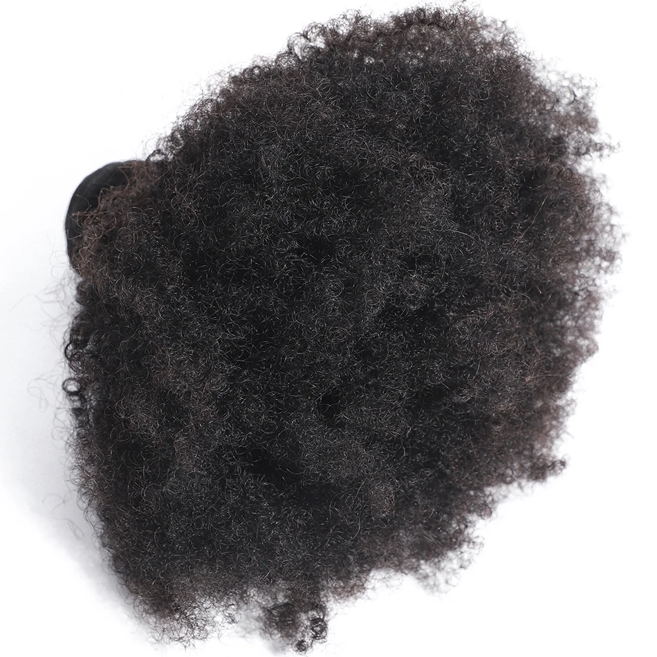 Moбок афро кудрявые вьющиеся волосы переплетения пучки 8-20 дюймов бразильские волосы remy натуральный цвет человеческие волосы для наращивания