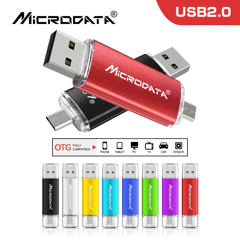 Новинка, OTG USB флеш-накопитель, 4 ГБ, 8 ГБ, 16 ГБ, 32 ГБ, 64 ГБ, 128 ГБ, для Android/Tablet/PC, USB 2,0, флешки, высокое качество, флеш-накопитель