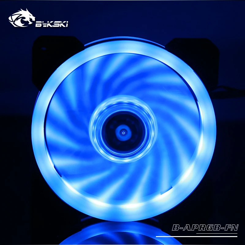 

Bykski 12V RGB Radiator Fan / 1300RPM / 33CFM/ Computer Case 12cm Fan Water Discharge Radiator Hydraulic Bearing Mute For 120mm