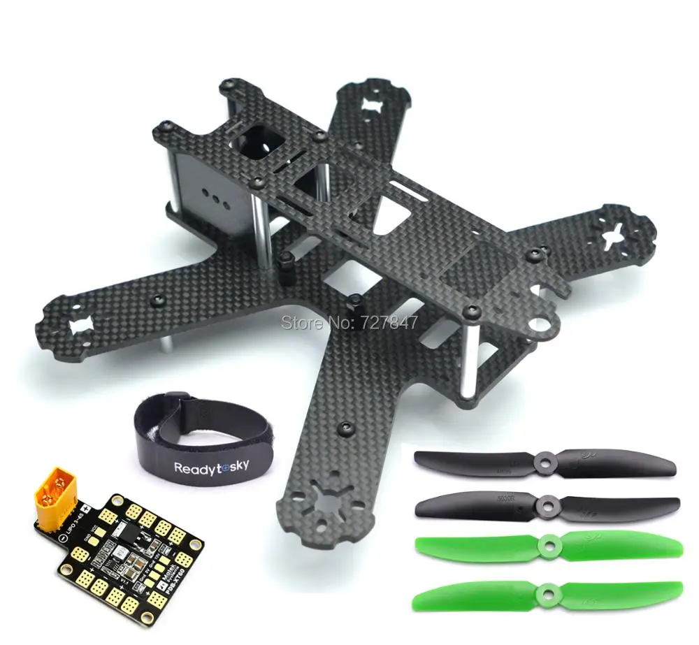 Price Mini QAV210 210mm 210 Pure Carbon Fiber Quadcopter Frame Kit For LS 210 QAV210