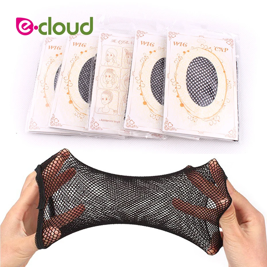 Peruca de Rede de Cabelo de Nylon de Alta Redes de Cabelo com Elástico Peruca para as Mulheres Lote Qualidade Nova Moda Peruca Hairnet Malha Tampas Abertas Cap 20 Pçs –