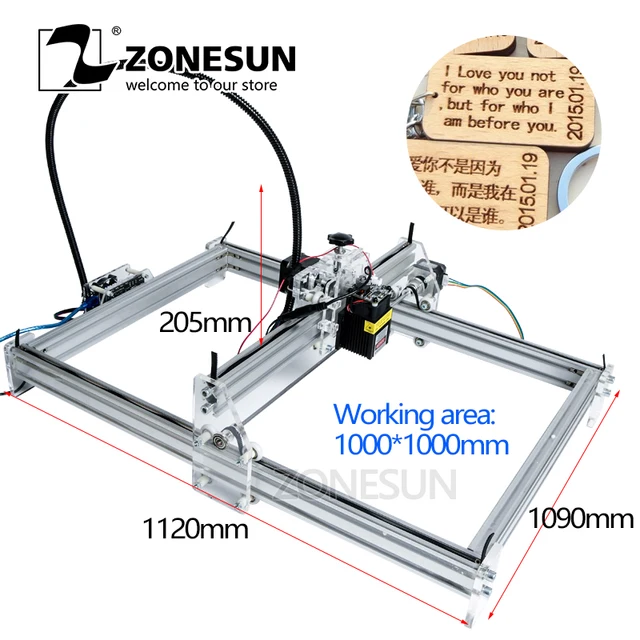 Special Price ZONESUN 5500MW AS-3 big Work Area 100*100cm DIY Laser Machine CNC Laser Engraving Machine Wood Metal Engrave Advanced Toys Special Price ZONESUN 5500MW AS-3 big Work Area 100*100cm DIY Laser Machine CNC Laser Engraving Machine Wood Metal Engrave Advanced Toys