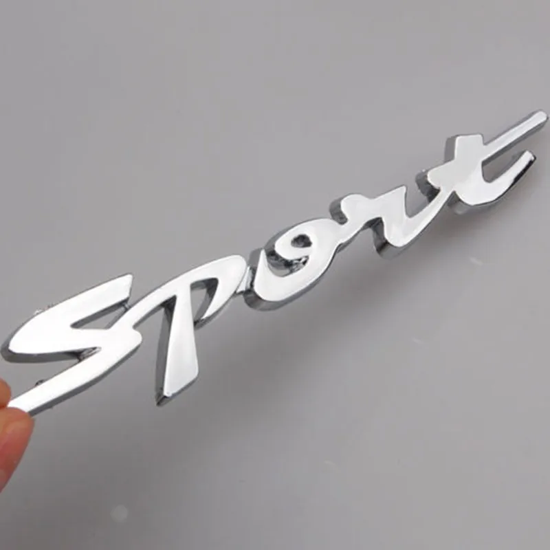 Принадлежности для шашлыков @ fuka серебро 3D спортивные Chrome ABS эмблема значок Стайлинг Стикеры гоночный автомобиль сзади багажник наклейка