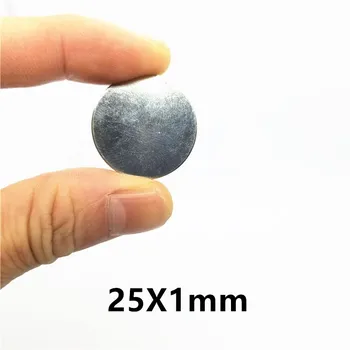 

50PCS Strong Rare Earth NdFeB Magnet 25mm x 1mm Neo Neodymium Magnets 25*1 mm Craft Model Disc Sheet Magnets 25x1mm Magnets25x1