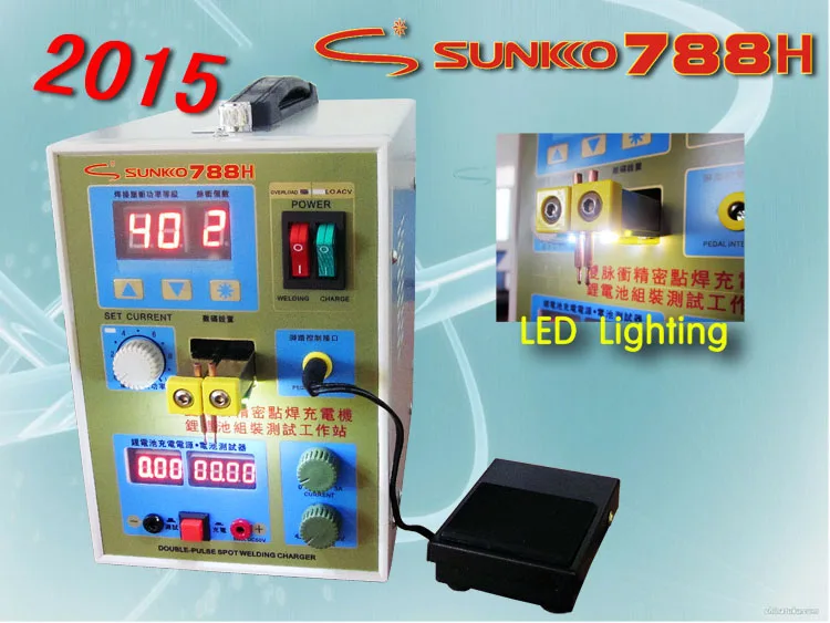 

1pc 110/220V LED Pulse Battery Spot Welder 788H Welding Machine Micro-computer Battery charger 800 A 0.1 - 0.25 mm 36
