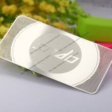 Персонализация письменных материалов качество выреза нержавеющая сталь визитная металлическая карточка