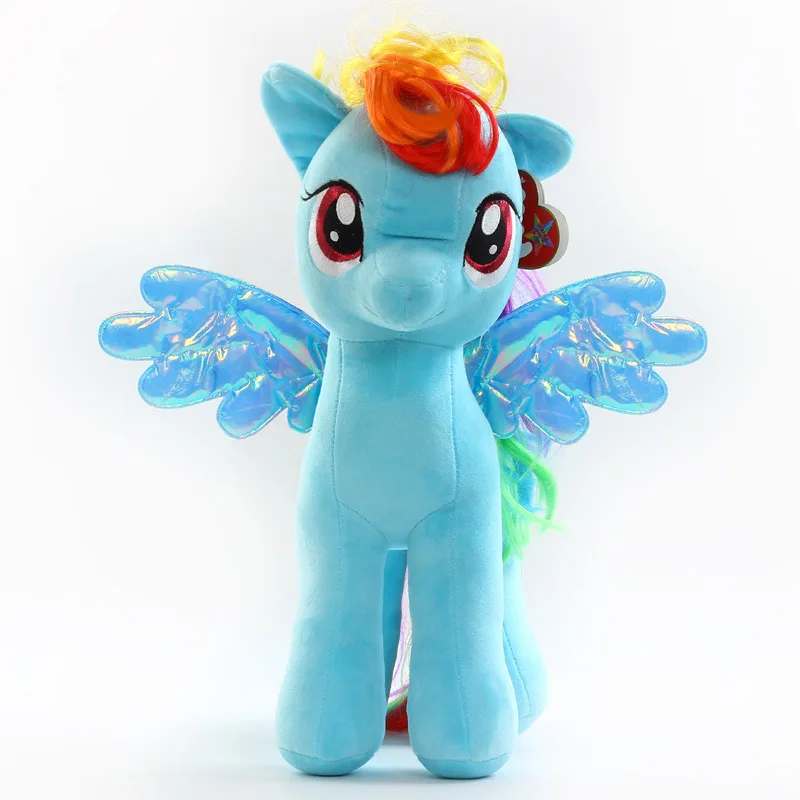 Children's 18cm little Rainbow Horse Toys Cartoon Animal Plush Doll Rarity Pinkie Pie Fluttershy Twilight Sparkle Rainbow Dash