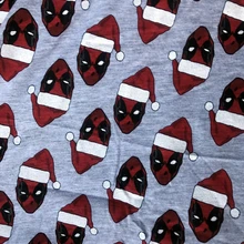 См 170*50 см Рождество Уэйд Уинстон Уилсон Дэдпул эластичность вязаный трикотаж ткань для Вышивание жира лоскутное мальчик ткань