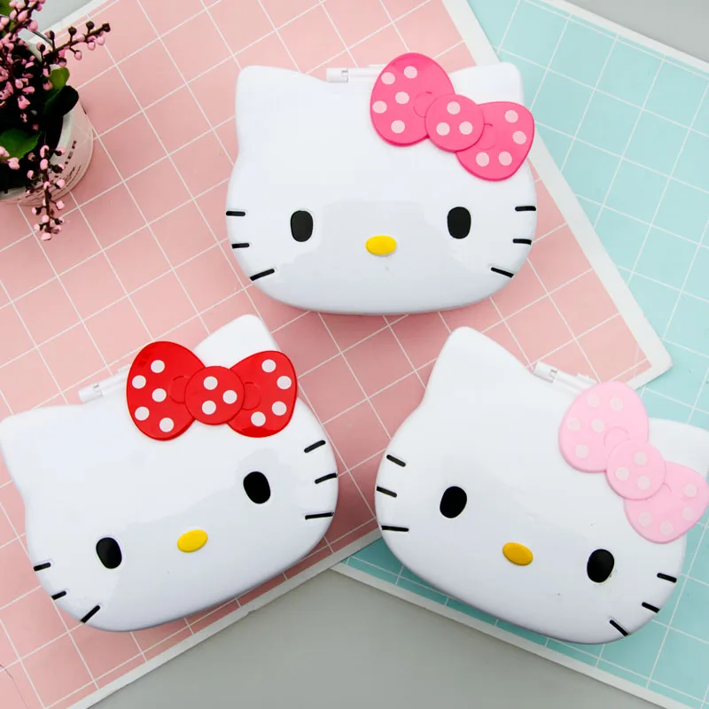 

Kitty Cute Mirror Jewelry Box Cosmetic Box Debris Storage Box