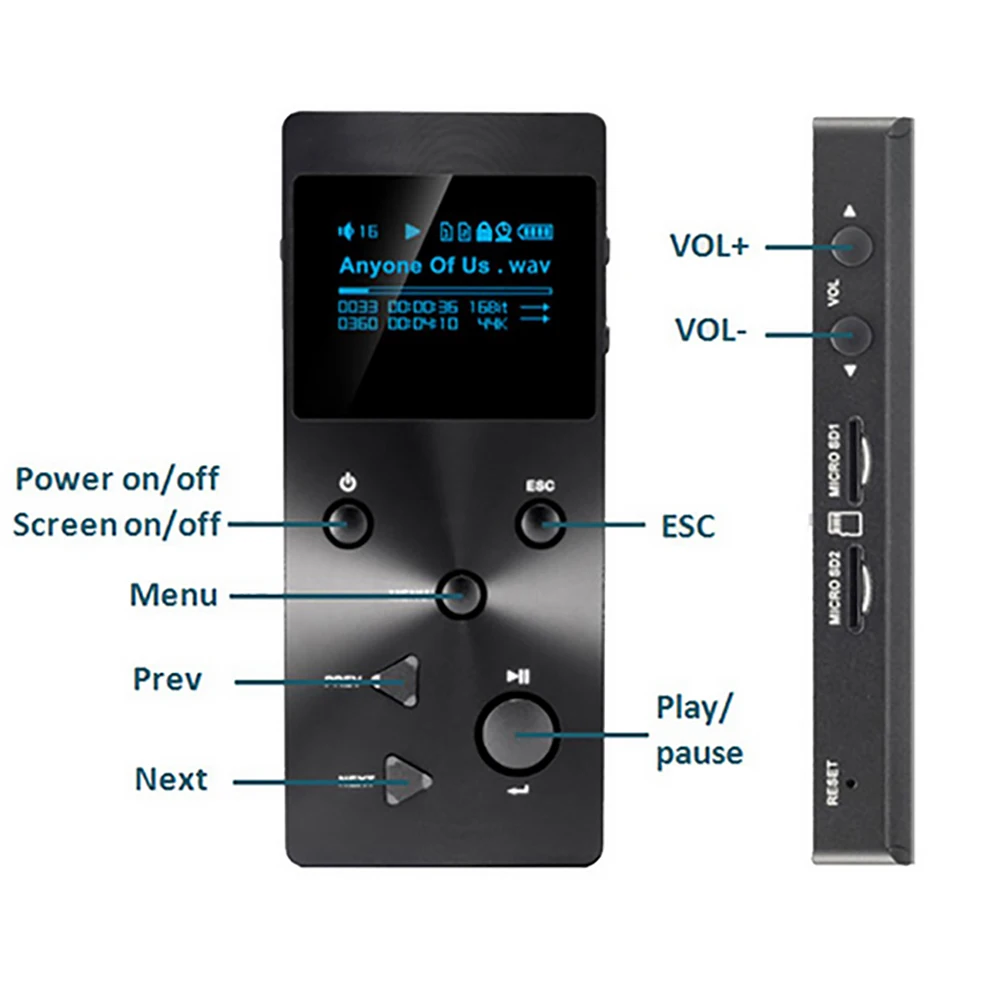 XDUOO X3 24 бит/192 кГц портативный музыкальный плеер с высоким разрешением без потерь цифровой аудио плеер MP3-плеер