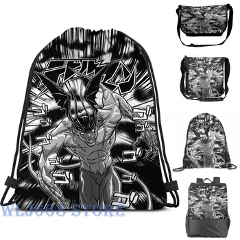 

Funny graphic print shoulder Bags women DEVILMAN Single shoulder backpack travel for men Gym Bag