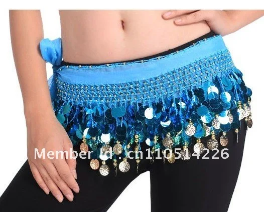 

BELLY DANCE SEQUINS HIP SCARF (88 COINS )