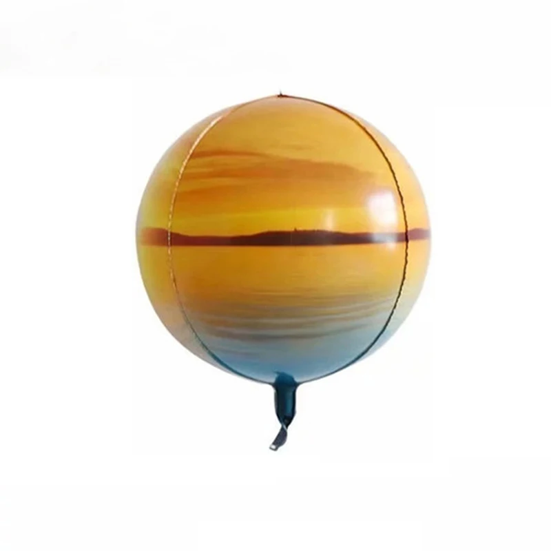 5 шт./лот 4D градиентные шары 22 дюйма Rround Planet Sci-fi воздушные шары на день рождения вечерние, свадебные украшения для детей и взрослых - Цвет: 5early morning sun