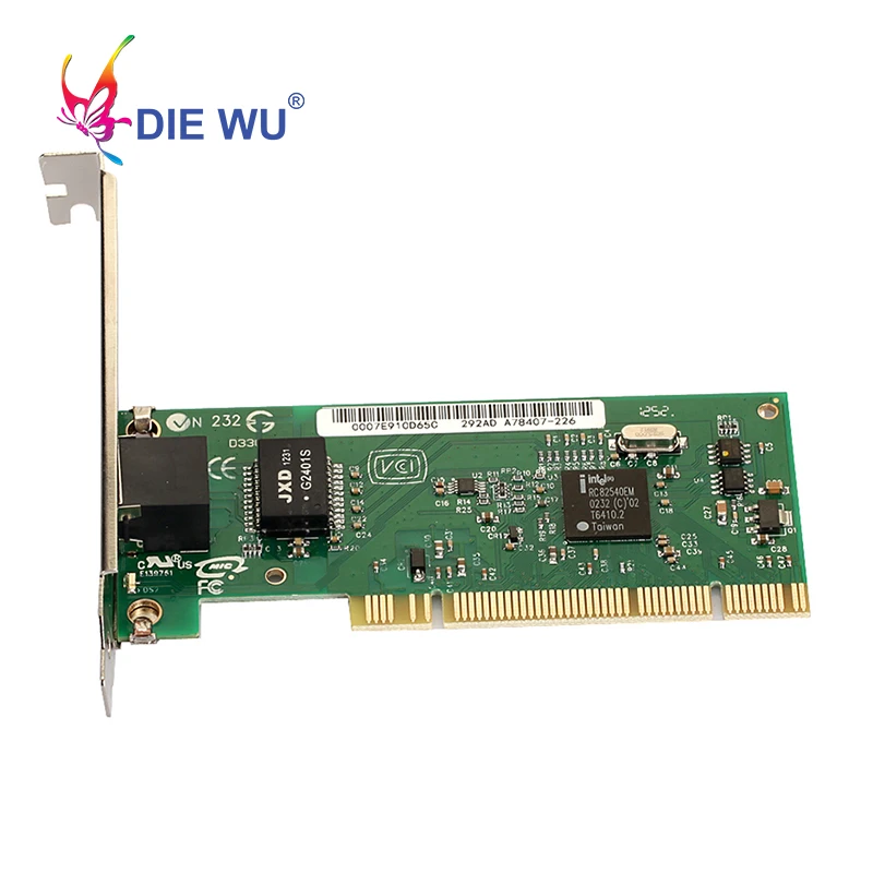 DIEWU Intel 82540 PCI lan gigabit diskless network card RJ45 10/100