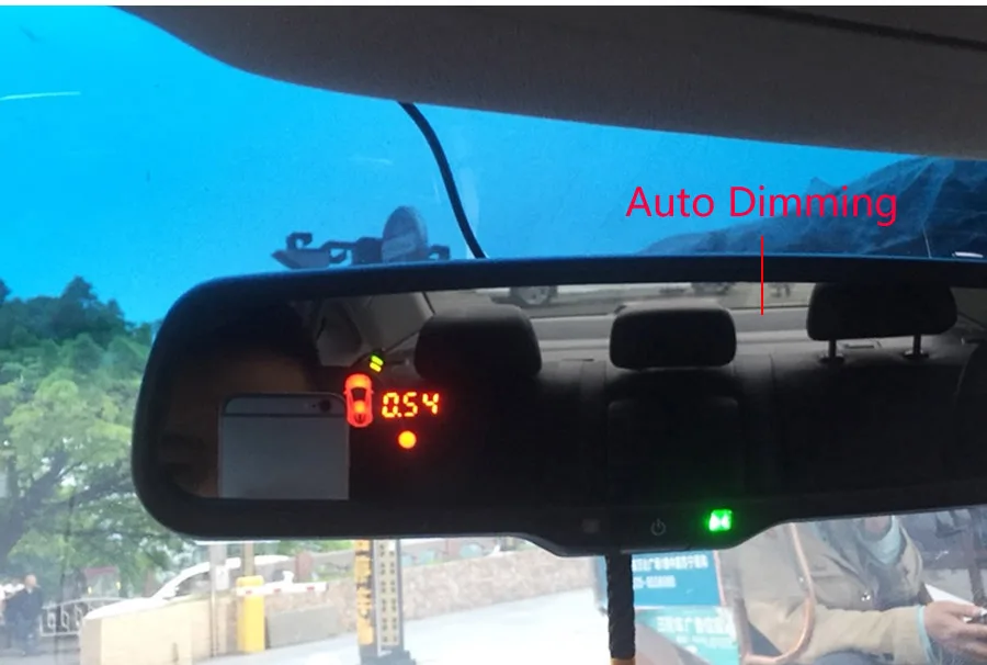 Новинка Авто затемнение салона автомобиля зеркало заднего вида монитор датчик парковки с оригинальным кронштейном 22 мм Датчик радара