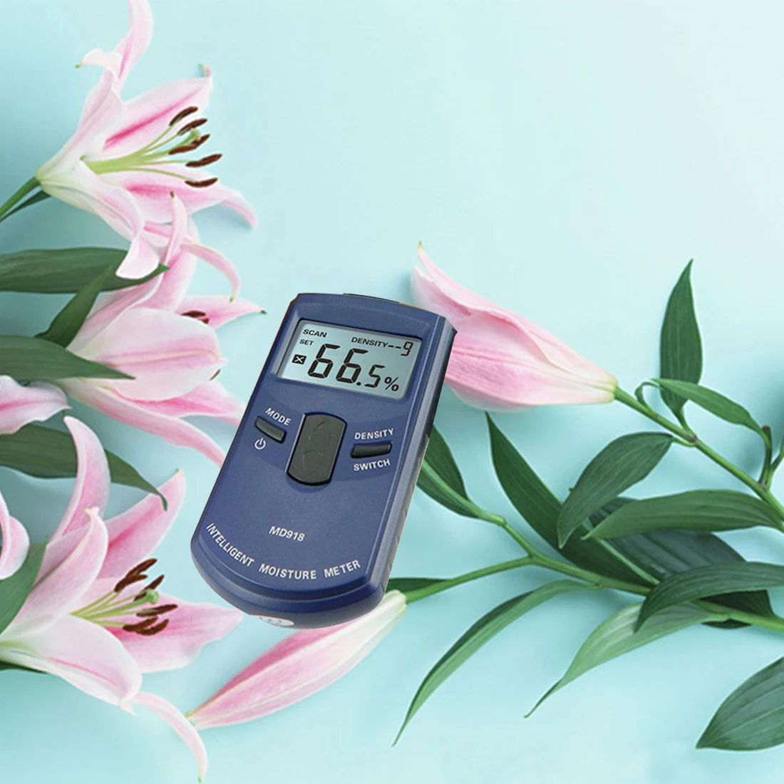 

1PCS Digital Multi-Functional Wood Moisture Meter 10 Grades Of Wood Density Tester Accuracy 1%