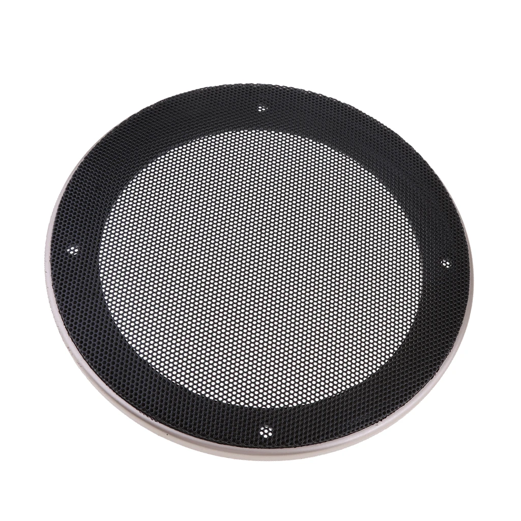 5 Inch Speaker Grills Cover Case with 4 pcs Screws for Speaker Mounting Home Audio DIY -158mm Outer Diameter Champagne