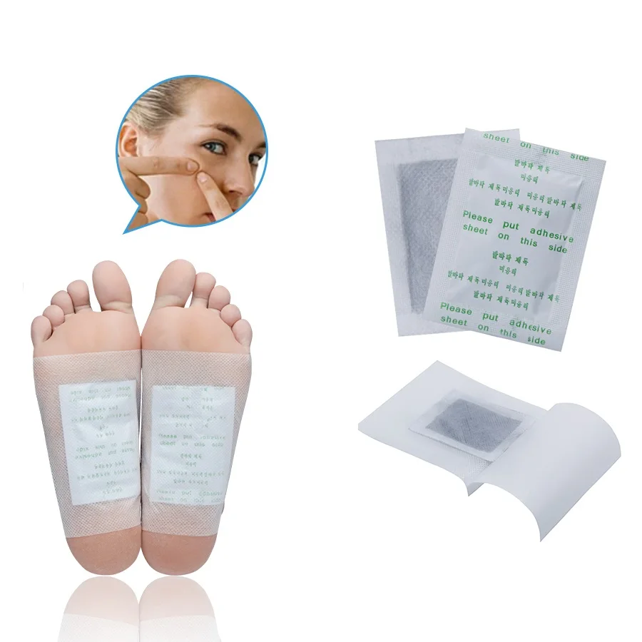 2pcs Kinoki Charcoal Detox Adhesives Foot Pads Patches with Adhesive