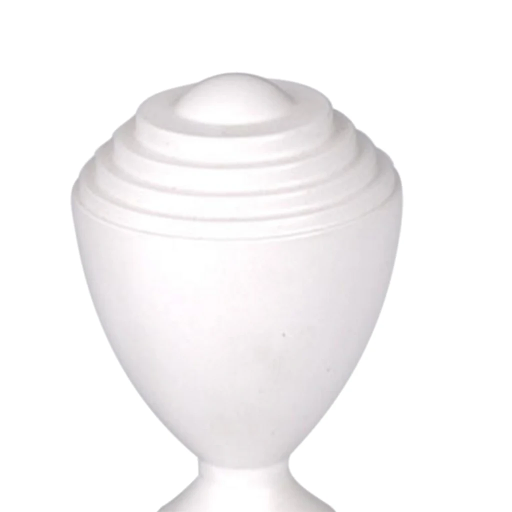 High quality 1 xMetal Curtain Pole Finial, Window Drapery Rod Decorative End Head White O Thick Single Curtain Rod Set