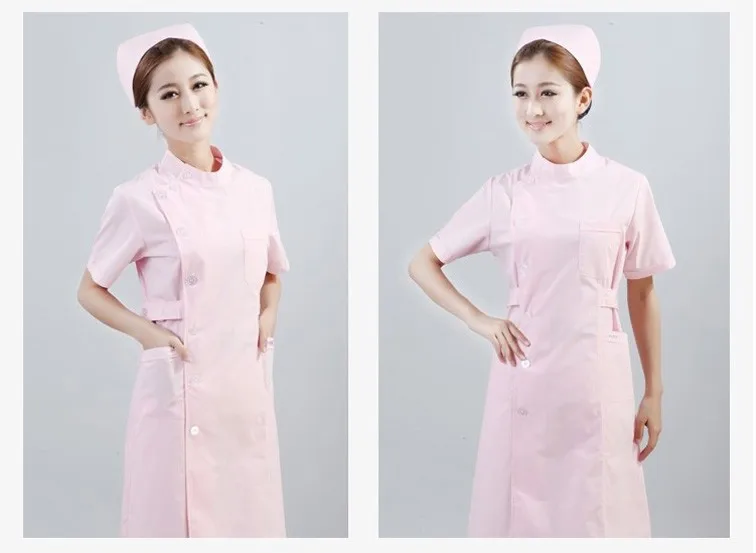 Костюм медсестры с длинными рукавами с короткими рукавами зимняя и летняя одежда розовый синий белый пальто косметолог аптеки комбинезоны