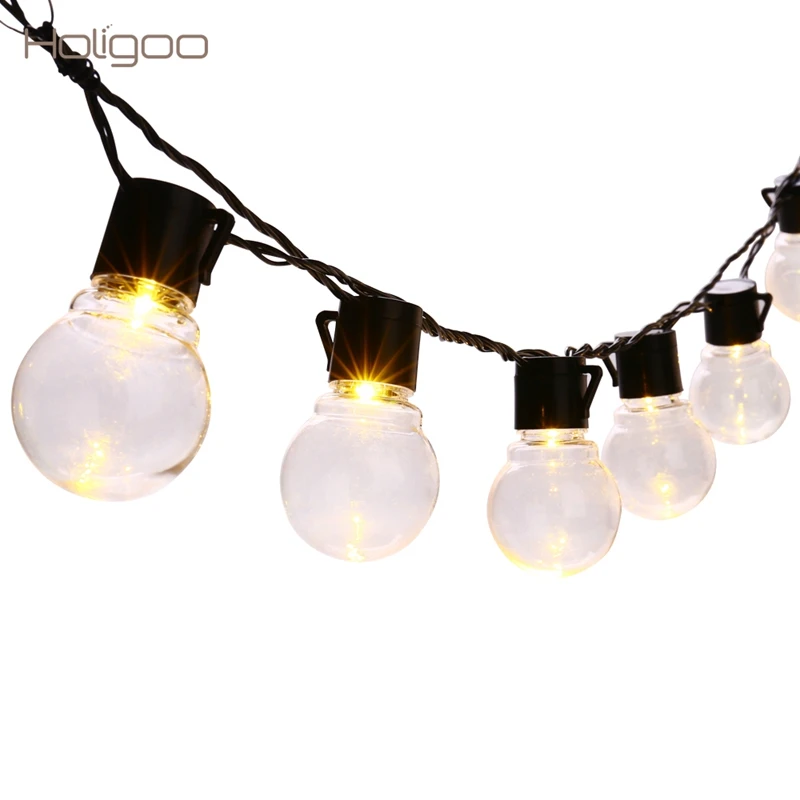 Holigoo 20 LED G45 String Lights Globe Ball Fairy Led Light Connect