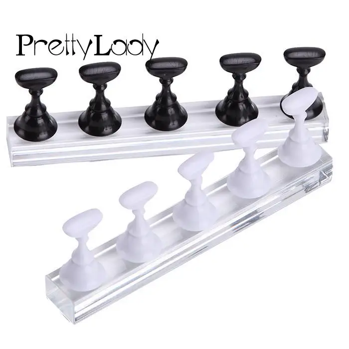 Alloy Set Nail Holder Display Stand Holder 1 Nail Art Practice