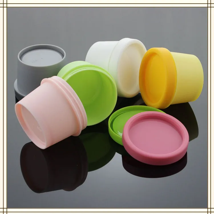 

100pcs 50ml round plastic cream jar, 50g biodegradable packaging, 50ml empty pp container for cream