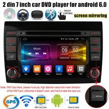 2 din 7 inch for Fiat Bravo 2007-2012 car DVD player GPS radio stereo AM FM 4G SIM LTE Quad Core RDS Android 6.0