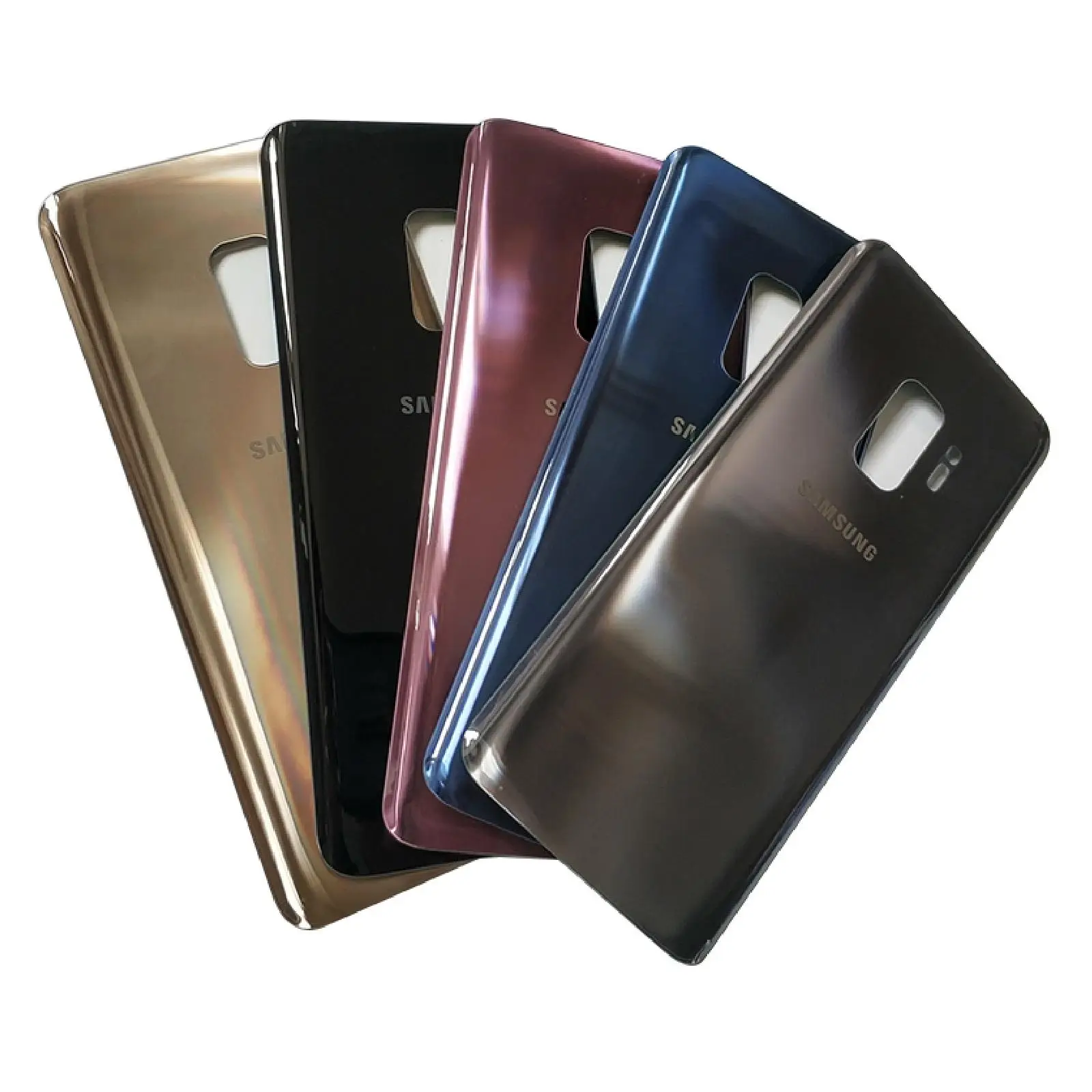Tapa trasera de bateria cristal trasero para Samsung Galaxy S9 G960F