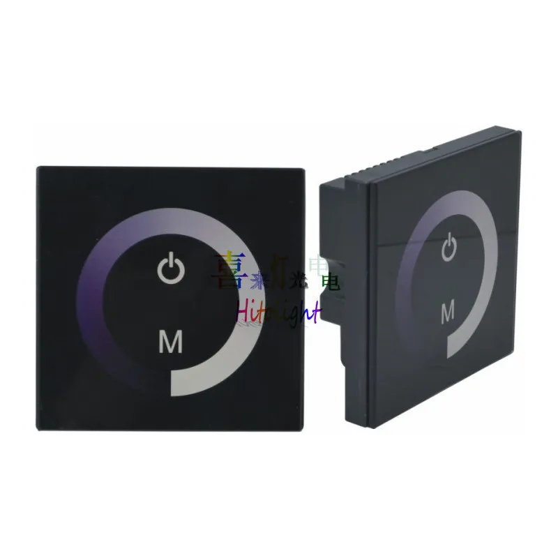 

New DC12V-24V 4A/ch Wall Type Touch Panel Dimmer LED Controller Wall Switch for 3528 5050 Single Color LED Strip Tape Lamp Light