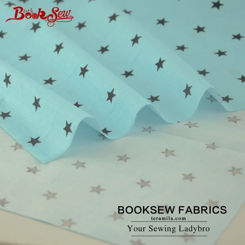 Тканевая саржевая ткань Booksew 100% хлопок жир четверть звезд швейная сделай сам