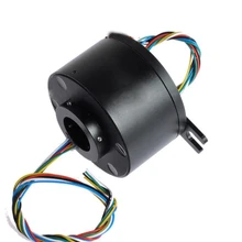 Полый вал скольжения кольцо из алюминиевого сплава случае большой ток 12 каналов Slipring отверстие Dia.12.77mm